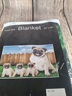 New Soft Pug Family Fleece Throw Blanket 50x60 Dog Puppy