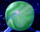 Jabo 2004 Fall Classic Swirl Marble 0 77  Glob Ingot Football Blue Green Uv
