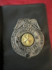 Rare 1950   s Vintage Mattel Detective Squad Tin Badge  Id Card   Case Beautiful