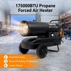 175000btu Forced Air Diesel Heater kerosene Heater Torpedo Space Heater Portable