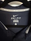 Nike Dri-fit Moisture Wicking Tennis Polo Shirt Navy Men s Size L Nwt