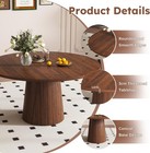 5 Pc 47  Contemporary Kitchen Dining Table Sturdy With 4 Or 6 Chairs Leather New