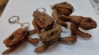 Handmade Sugar Cane Toad Keychain - Real Toad Leather