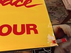 Queen   original 1982 Promo Tour Poster    hot Space 36    X 12   