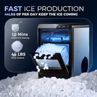  Nugget Ice Maker Countertop  44lbs 24h Pebble Ice Maker Machine  Self-cleaning