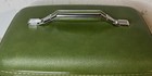 Vintage American Tourister Tiara Luggage Cosmetic Train Case Makeup Green Tray