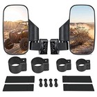 Utv Side Mirrors With 1 75  -2  Roll Bar Cage  Utv Mirrors 360 Degree 