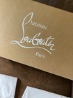 Empty Brown Shoe Box Christian Louboutin Paris 2 White Dust Bags 4 75x6 75x13 5 