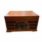 Crosley Cr66 5-in-1 Record Player Turntable Cassette Cd Amfm Radio Mostly Tested