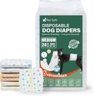 Pet Soft Disposable Dog Wraps Diapers Male Wetness Indicator 24pcs Medium