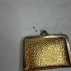Vintage Gold Tone Mini Compact Case Thread Sewing Set W  Thimble   Decor Box