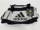 Adidas Defender Iv Small Gym Training Duffel Bag White Black Padded Handles Nwt