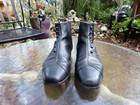 Vtg Women s Historical Footwear Leather Victorian Button Ankle Granny Boots 10 M