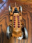 Rare Vintage Hubley Usa Cast Iron Toy Race Car With Moving Pistons Art Deco Nice