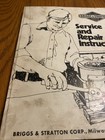 Briggs   Stratton Service And Repair Instructions Manual Paperback