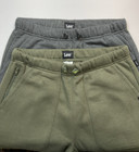 Lee Youth Boys Jogger Pant 2-pack Zipper Pocket Rugged Knee Green   Gray L 14 16