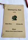 Antique 1916 Thanksgiving Ball Town Hall Chelsea Vermont Dance Pencils