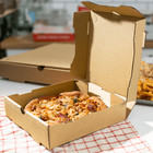 Karat Corrugated Pizza Box  8  x8  x2    Kraft - 50 Pcs  Fp-pbf08k