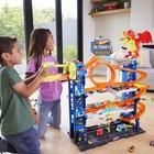 City Ultimate Garage Track Set With 2 Die-cast Toy Cars   Car-eating Dragon     