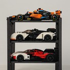 Modular Garage Display Lifts Side View Compatible With Lego Speed Champions