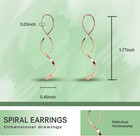 Dangle Earrings For Women vintage 925 Sterling Silver Jade Drop Earrings green J