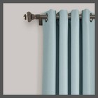 Set Of 2  95 x52   Insulated Grommet Top Blackout Curtain Panels Blue -
