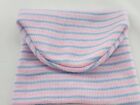 Newborn Hospital Hat Blue pink Striped Set Of 5 2-layer ply Rounded Cap