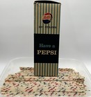 Vintage Pepsi Cola 10 1 2  Straws   Box Maryland Paper Products Approx 320 Pcs