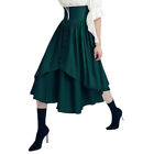 Medieval Women Victoria Renaissance Gothic Skirt Witch Costume Fancy Dress Cos
