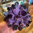 Large Raw Dark Purple Phantom Amethyst Geode Crystal Cluster Healing Specimen