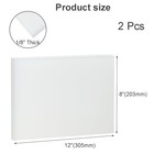 Hdpe Plastic Sheet 1 8  Thick 8  X 12  - White For Diy And Machining