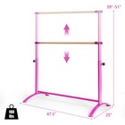 51  Portable Freestanding Ballet Bar W  Reinforced Iron Pipes For Dance Room