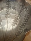 Vintage Mid Century Hammered Aluminum Wheat Bowl Scalloped Serving Dish