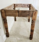 Wooden Furniture Legs base Assembly    Turned Wood Table Legs Antique Salvage