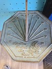 Bronze Sundial  take Time To Smell The Roses   -new- 24x8 5