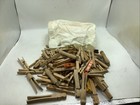 Bag Of Vintage Wood Clothes Pins Lot Of  70 Plus  Nice Condition Free Shipping