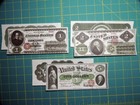 1862 Legal Tender Set Reproduction U s  Currency Paper Money Copy