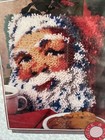 Nib Vintage Caron Christmas Santa Latch Hook Pillow Kit 12  X 12  Gift