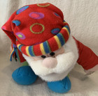 Dan Dee Snowflake Friends Plush Santa W puffer Jacket W tag 14  X 11  - Guc