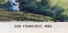 1854 Panoramic Map Drawing Of San Francisco California