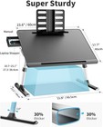 Laptop Bed Tray Table  Saiji Extra Large Adjustable Laptop Table  black 