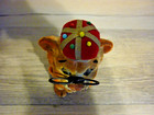 Vintage Davar Originals Japan Ceramic Lion Figurine Sewing Caddy Pincushion Tape