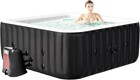 Slsy Square 6 Person Inflatable Hot Tub Spa With 130airjets And Insulated Cover
