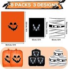 8pc Halloween Pumpkin Leaf Bags Reusable