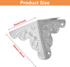 50 Pcs 1 x1 x1  Box Corner Protectors Metal Cabinet Corner Protectors Vintage Ed