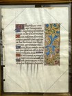 C  1500 Medieval Book Of Hours Leaf - Double Sided W  Certificate O Authenticity