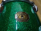 Vintage Gretsch 13x9 Rack Tom Drum Drop G Badge Green Glass