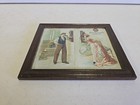 Antique C1900 Pre-pro Pabst Brewing Advertising Framed Trade Card Folder Litho 