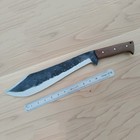 Beautiful Carbon Steel Full Tang  Machete With Leather Sheath