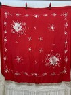 Vintage Beautiful Chinese Hand Silk Embroidered Piano Scarf Shoulder Shawl